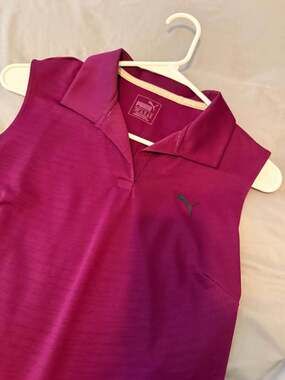 Purple puma tank top